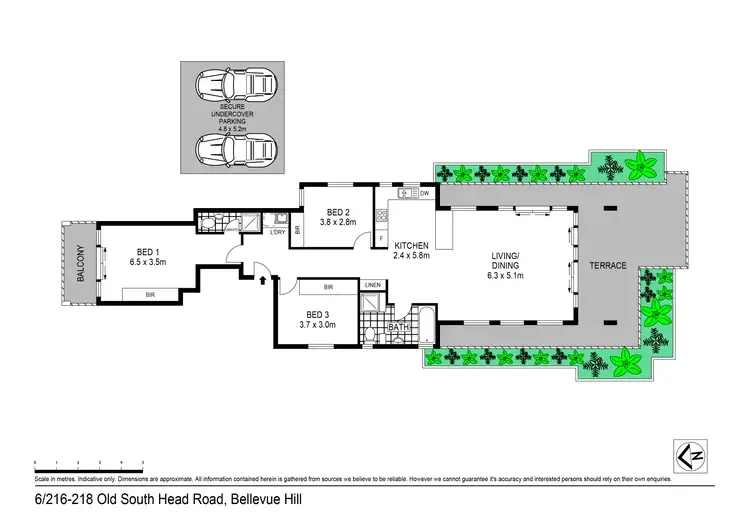 Floorplan of Homely apartment listing, 6/216-218 Old South Head Road, Bellevue Hill NSW 2023