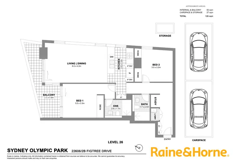 Floorplan of Homely apartment listing, 22606/2B Figtree Dr, Sydney Olympic Park NSW 2127