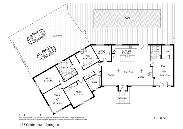 Floorplan of Homely rural property listing, 135 Groths Road, Springton SA 5235