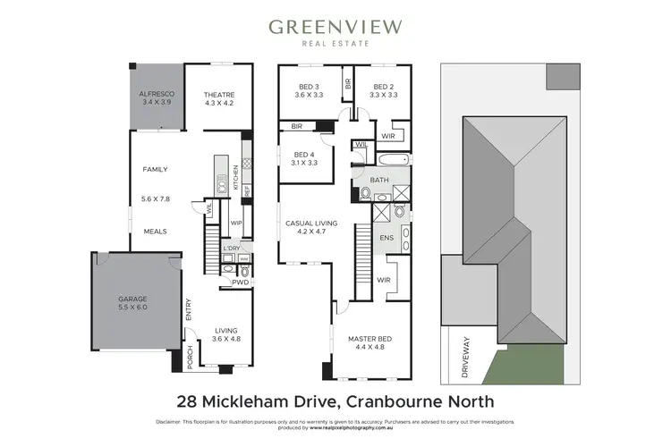 Floorplan of Homely house listing, 28 Mickleham Drive, Cranbourne North VIC 3977