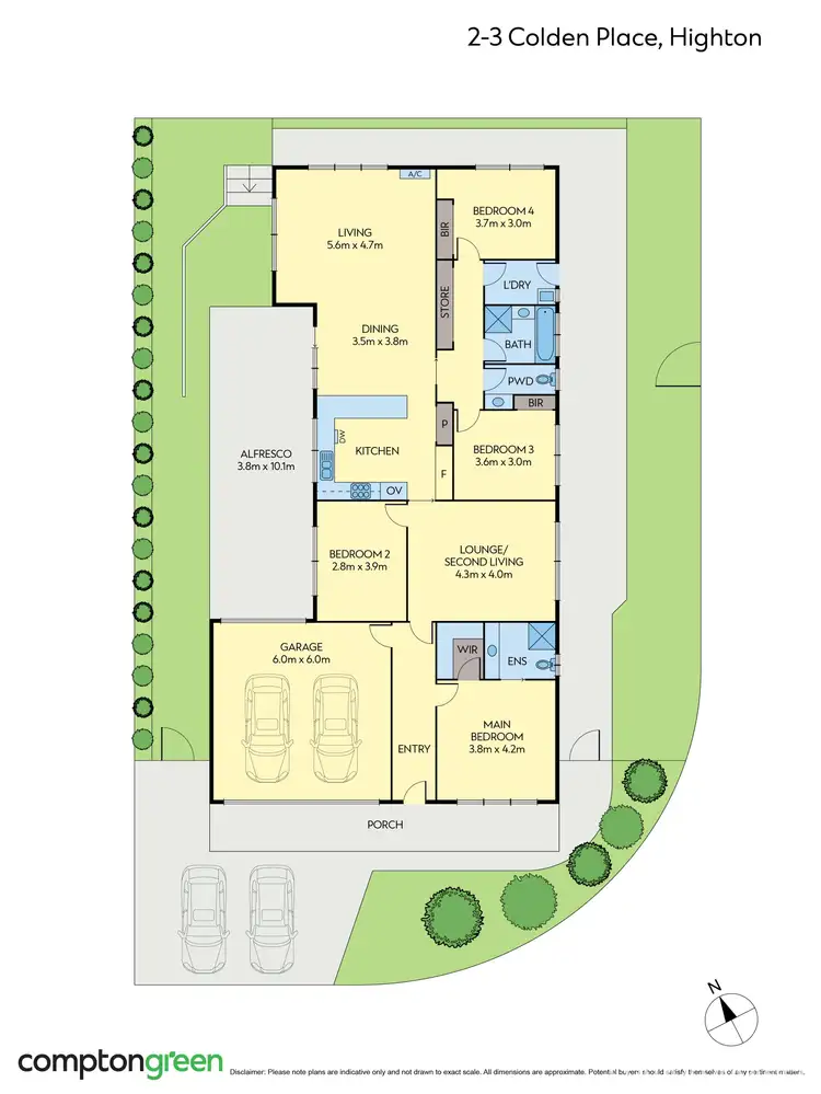 Floorplan of Homely house listing, 2-3 Colden Place, Highton VIC 3216