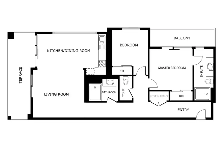 Floorplan of Homely apartment listing, 12/602 Beaufort Street, Mount Lawley WA 6050