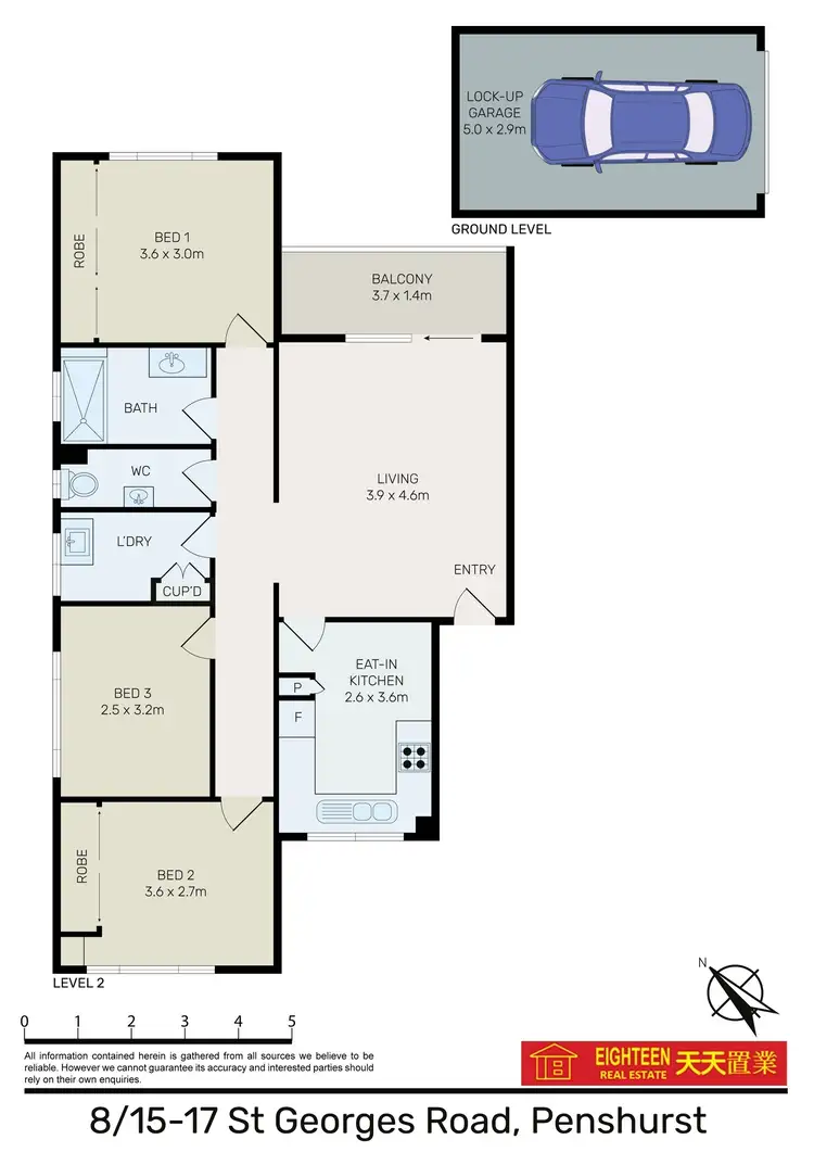 Floorplan of Homely apartment listing, 8/15 St Georges Road, Penshurst NSW 2222