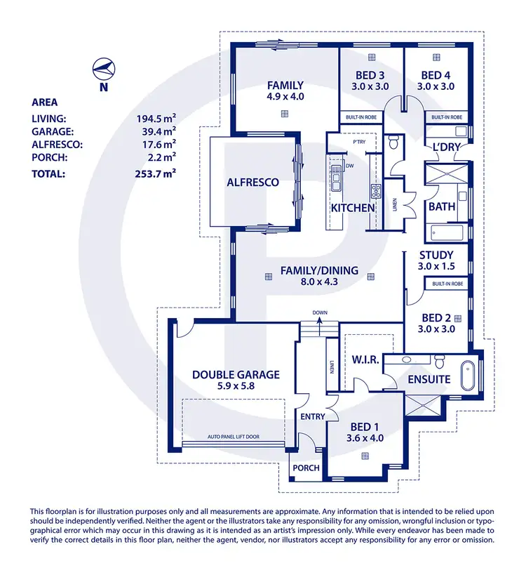 Floorplan of Homely house listing, 53 Barker Road, Mount Barker SA 5251