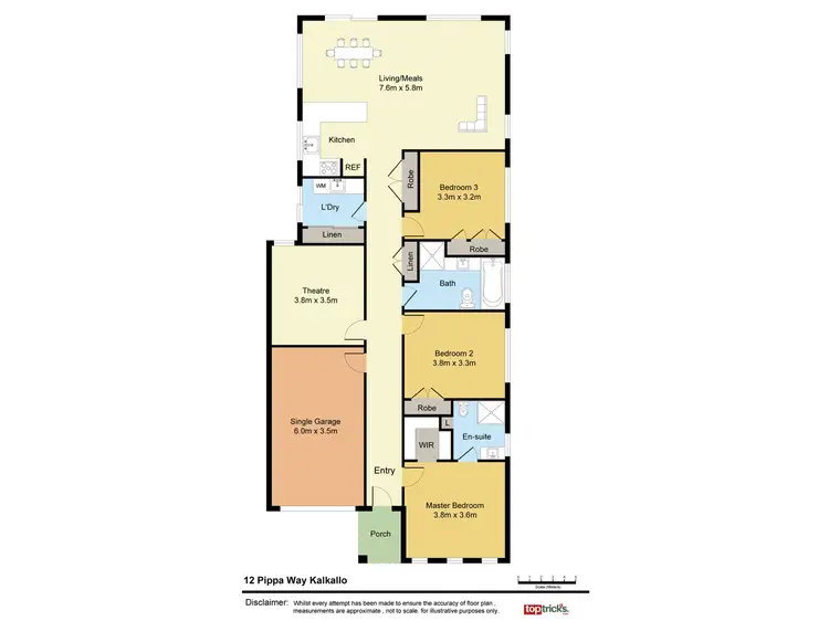 Floorplan of Homely house listing, 12 Pippa Way, Kalkallo VIC 3064
