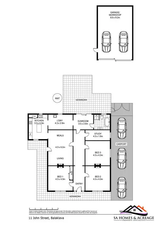 Floorplan of Homely house listing, 11 John Street, Balaklava SA 5461