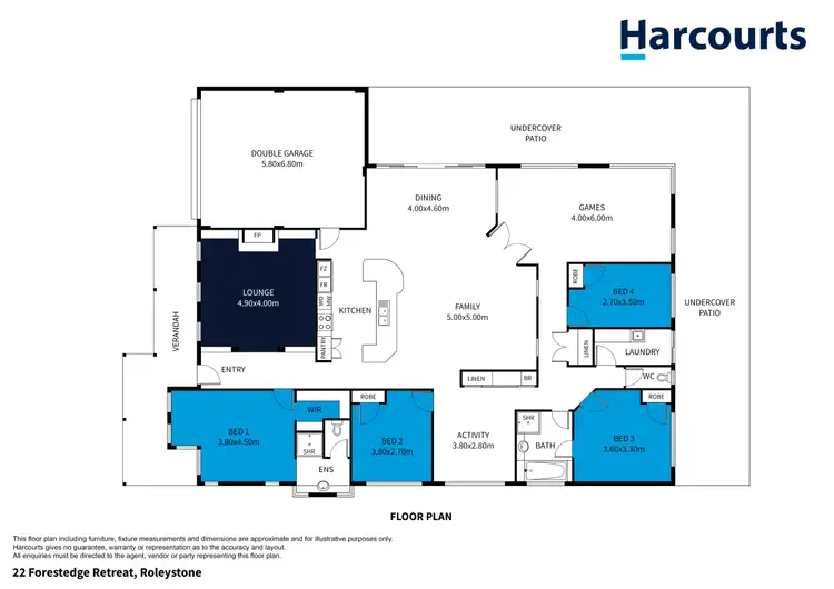 Floorplan of Homely house listing, 22 Forestedge Retreat, Roleystone WA 6111