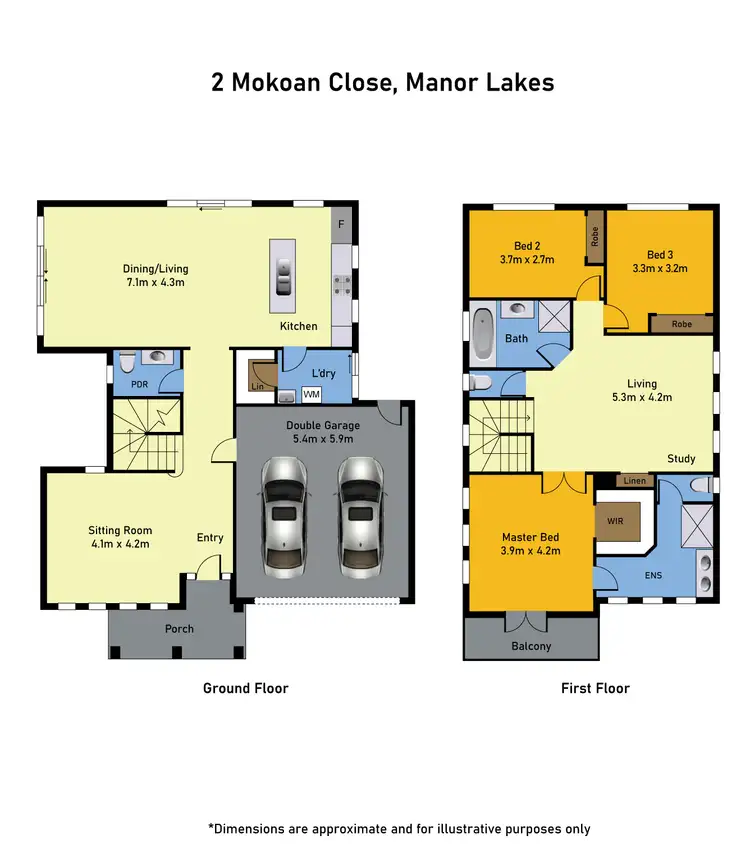 Floorplan of Homely house listing, 2 Mokoan Close, Manor Lakes VIC 3024