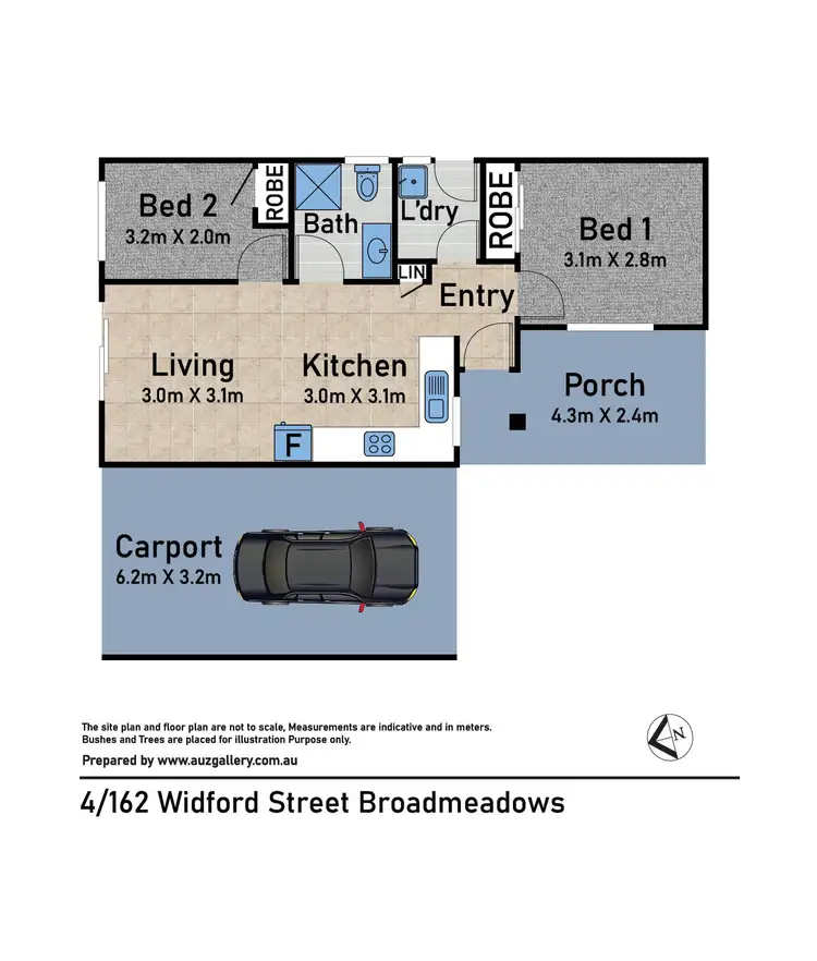 Floorplan of Homely apartment listing, 4/162 Widford Street, Broadmeadows VIC 3047