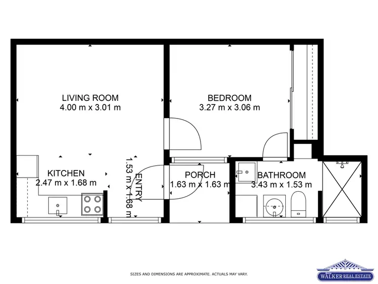 Floorplan of Homely unit listing, 2/5-9 Fisk Street, Westcourt QLD 4870