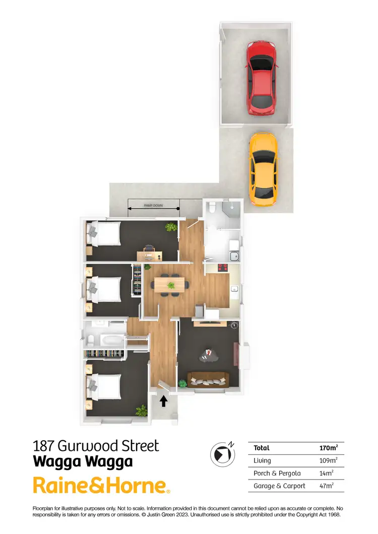 Floorplan of Homely house listing, 187 Gurwood Street, Wagga Wagga NSW 2650
