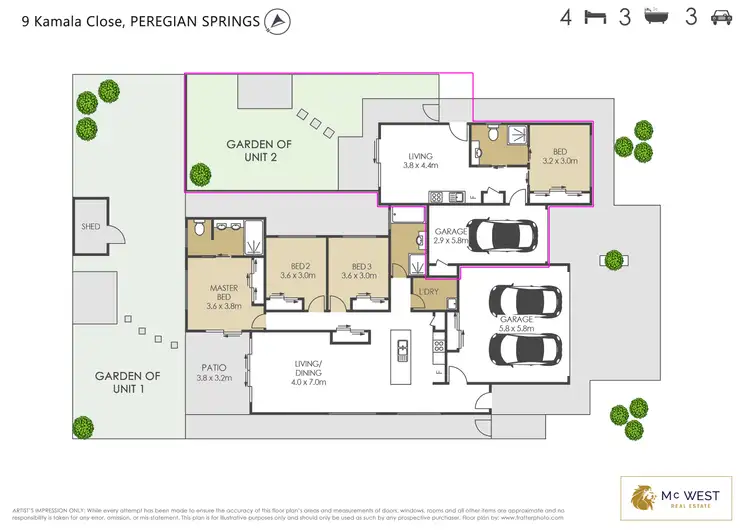 Floorplan of Homely house listing, 9 Kamala Close, Peregian Springs QLD 4573