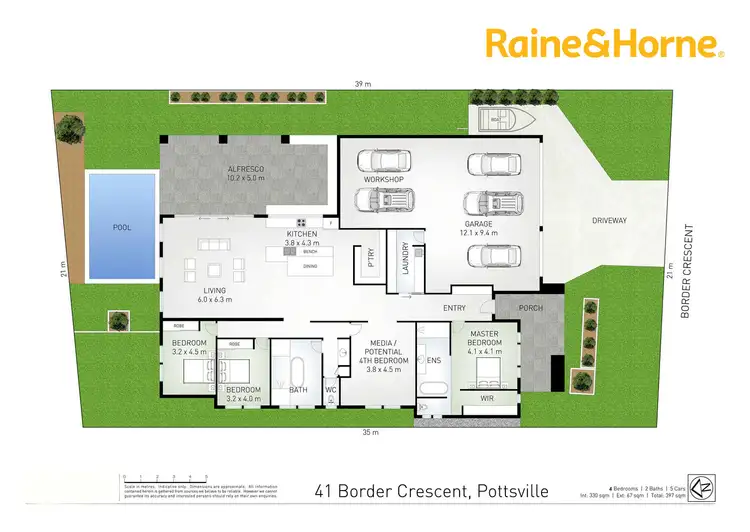 Floorplan of Homely house listing, 41 Border Crescent, Pottsville NSW 2489