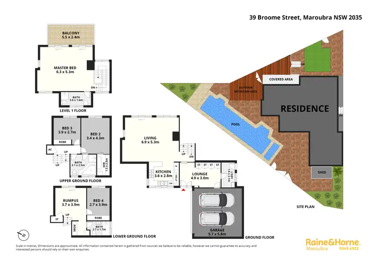 Floorplan of Homely house listing, 39 Broome Street, Maroubra NSW 2035