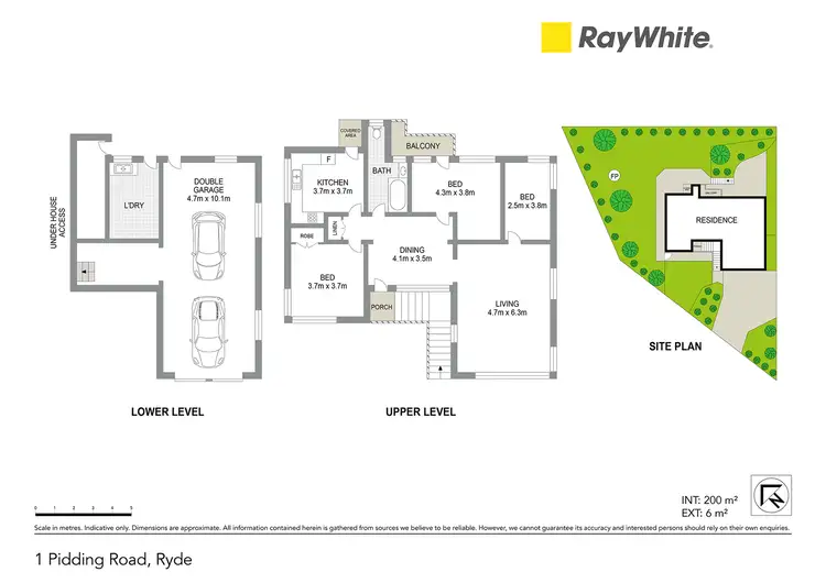 Floorplan of Homely house listing, 1 Pidding Road, Ryde NSW 2112