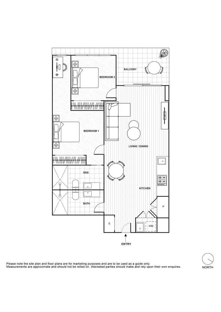 Floorplan of Homely apartment listing, 2804/65 Dudley Street, West Melbourne VIC 3003