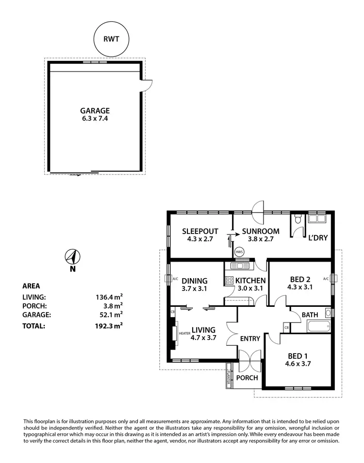 Floorplan of Homely house listing, 5 Sandergrove Road, Strathalbyn SA 5255
