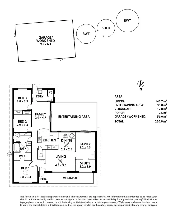 Floorplan of Homely house listing, 1 Coad Court, Strathalbyn SA 5255