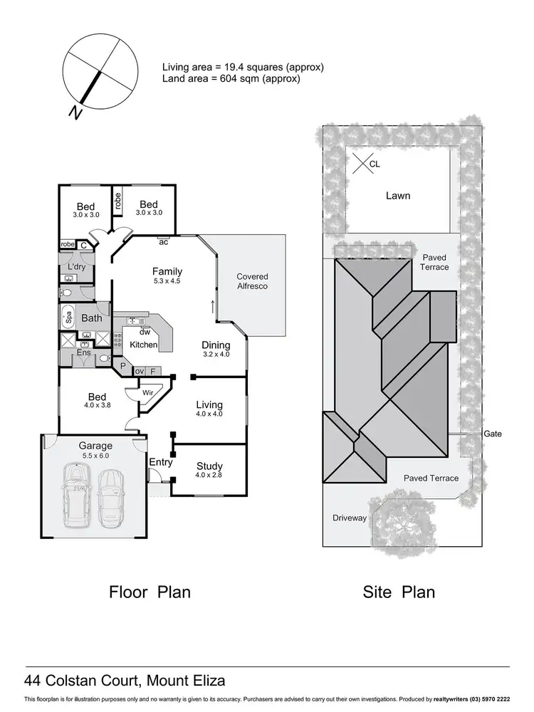 Floorplan of Homely house listing, 44 Colstan Court, Mount Eliza VIC 3930