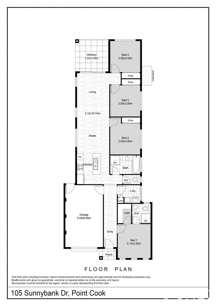 Floorplan of Homely house listing, 105 Sunnybank Drive, Point Cook VIC 3030