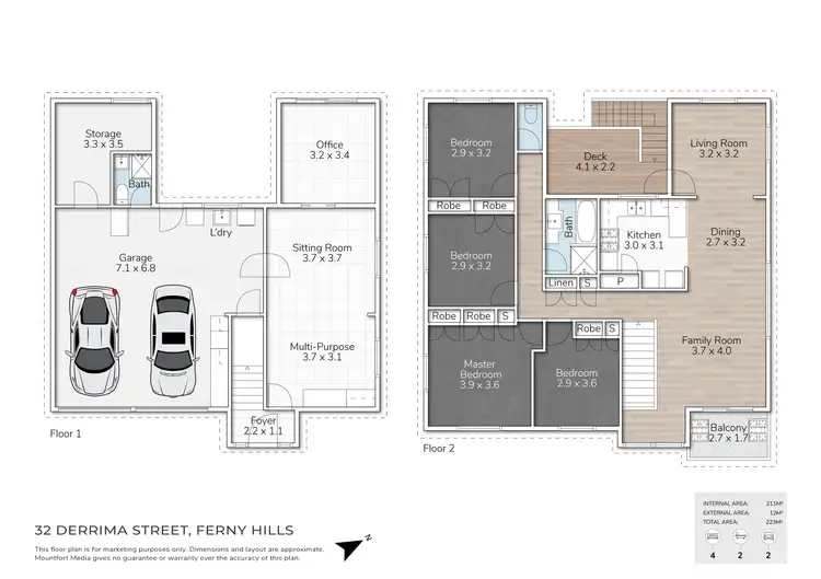 Floorplan of Homely house listing, 32 Derrima Crescent, Ferny Hills QLD 4055
