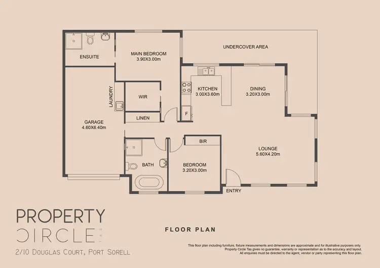Floorplan of Homely unit listing, 2/10 Douglas Court, Port Sorell TAS 7307