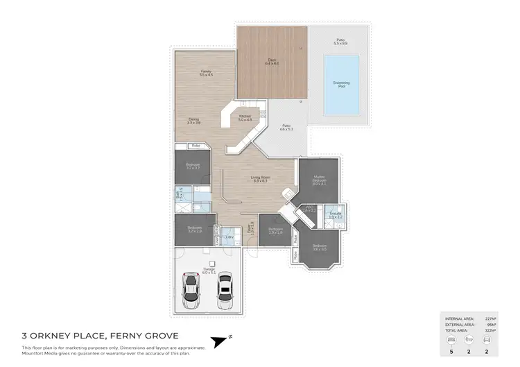 Floorplan of Homely house listing, 3 Orkney Place, Ferny Grove QLD 4055