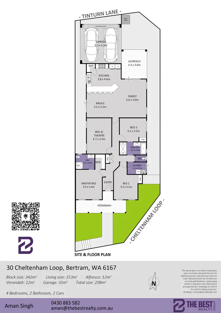 Floorplan of Homely house listing, 30 Cheltenham Loop, Bertram WA 6167