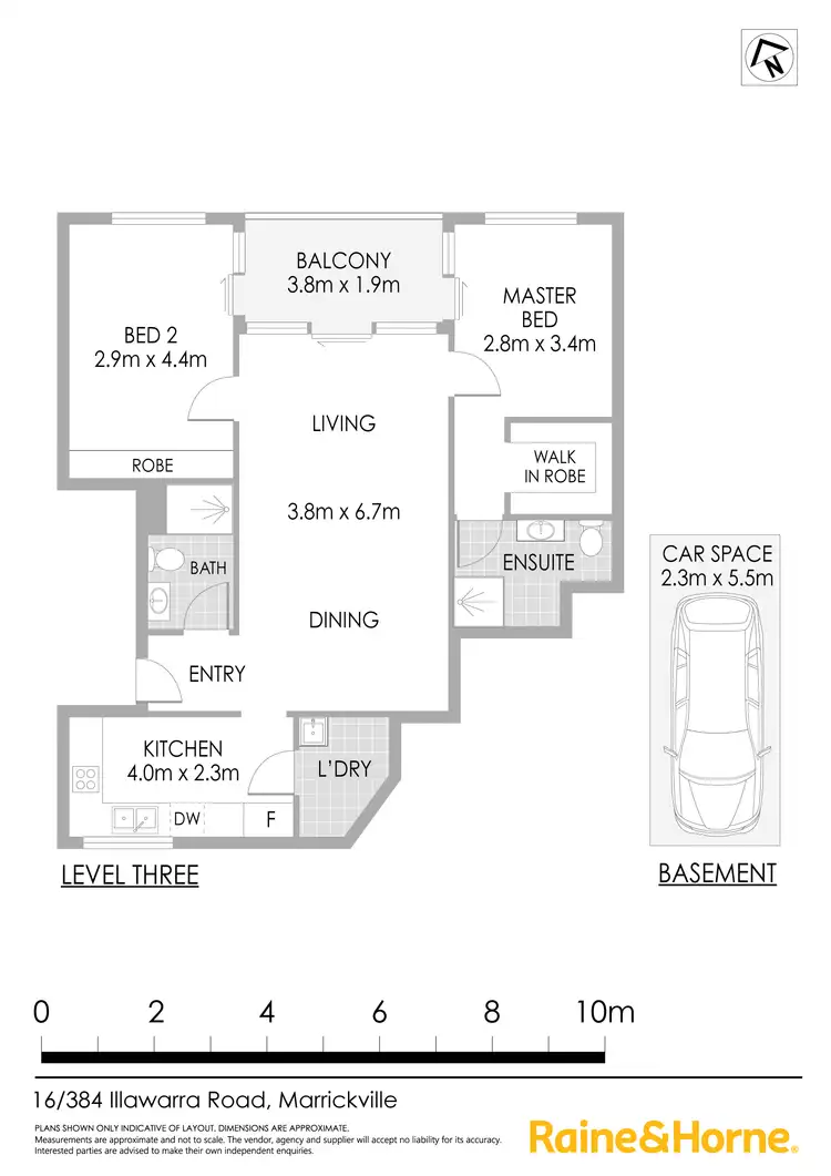 Floorplan of Homely apartment listing, 16/384 Illawarra Road (Access via Church St), Marrickville NSW 2204
