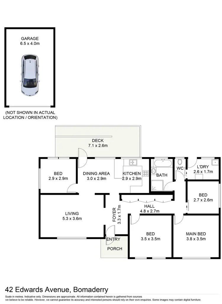 Floorplan of Homely house listing, 42 Edwards Avenue, Bomaderry NSW 2541