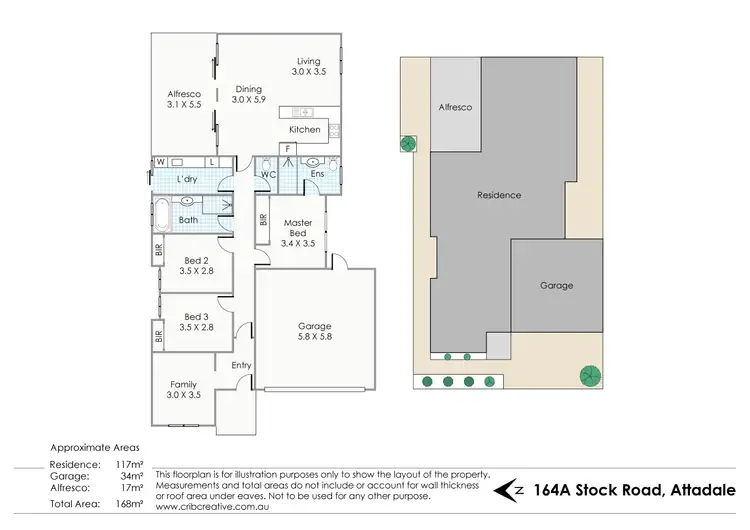 Floorplan of Homely house listing, 164A Stock Road, Attadale WA 6156