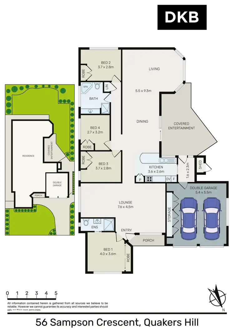 Floorplan of Homely house listing, 56 Sampson Crescent, Quakers Hill NSW 2763