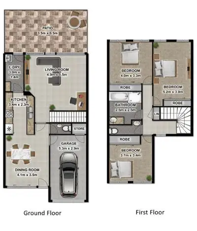 Floorplan of Homely townhouse listing, 8/17-19 Digger Street, Cairns North QLD 4870