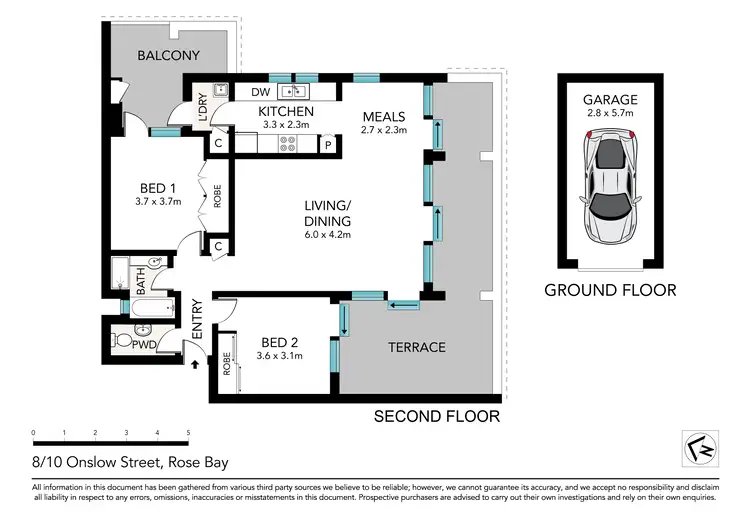 Floorplan of Homely apartment listing, 8/10 Onslow Street, Rose Bay NSW 2029