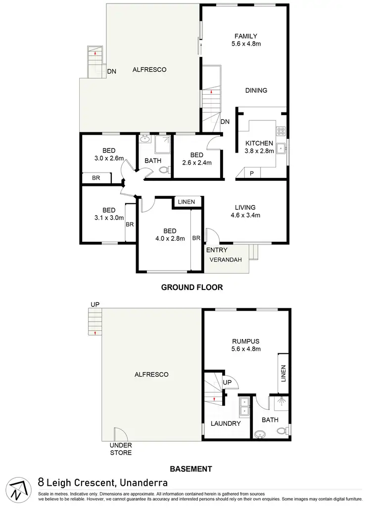 Floorplan of Homely house listing, 8 Leigh Crescent, Unanderra NSW 2526