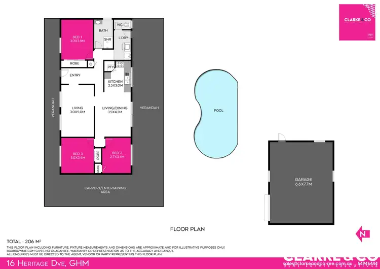 Floorplan of Homely house listing, 16 Heritage Drive, Glass House Mountains QLD 4518