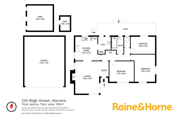 Floorplan of Homely house listing, 224 Bligh Street, Warrane TAS 7018