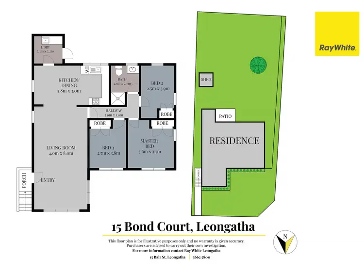 Floorplan of Homely house listing, 15 Bond Court, Leongatha VIC 3953