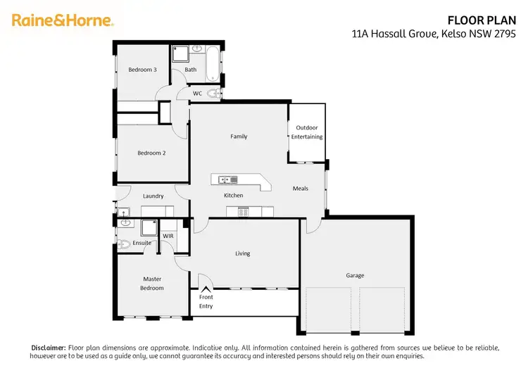 Floorplan of Homely house listing, 11A Hassall Grove, Kelso NSW 2795