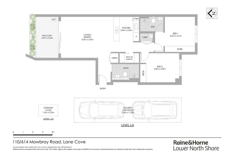 Floorplan of Homely apartment listing, 110/614 Mowbray Road, Lane Cove NSW 2066