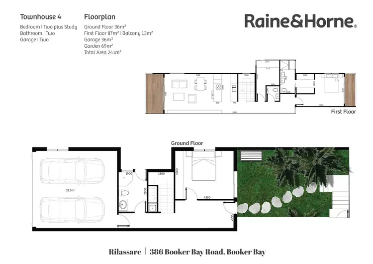 Floorplan of Homely townhouse listing, 4/386 Booker Bay Road, Booker Bay NSW 2257