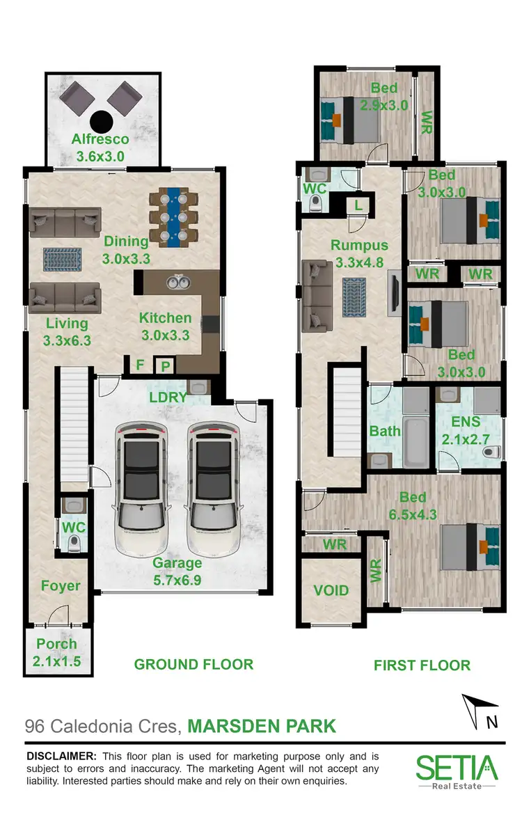 Floorplan of Homely house listing, 96 Caledonia Crescent, Marsden Park NSW 2765