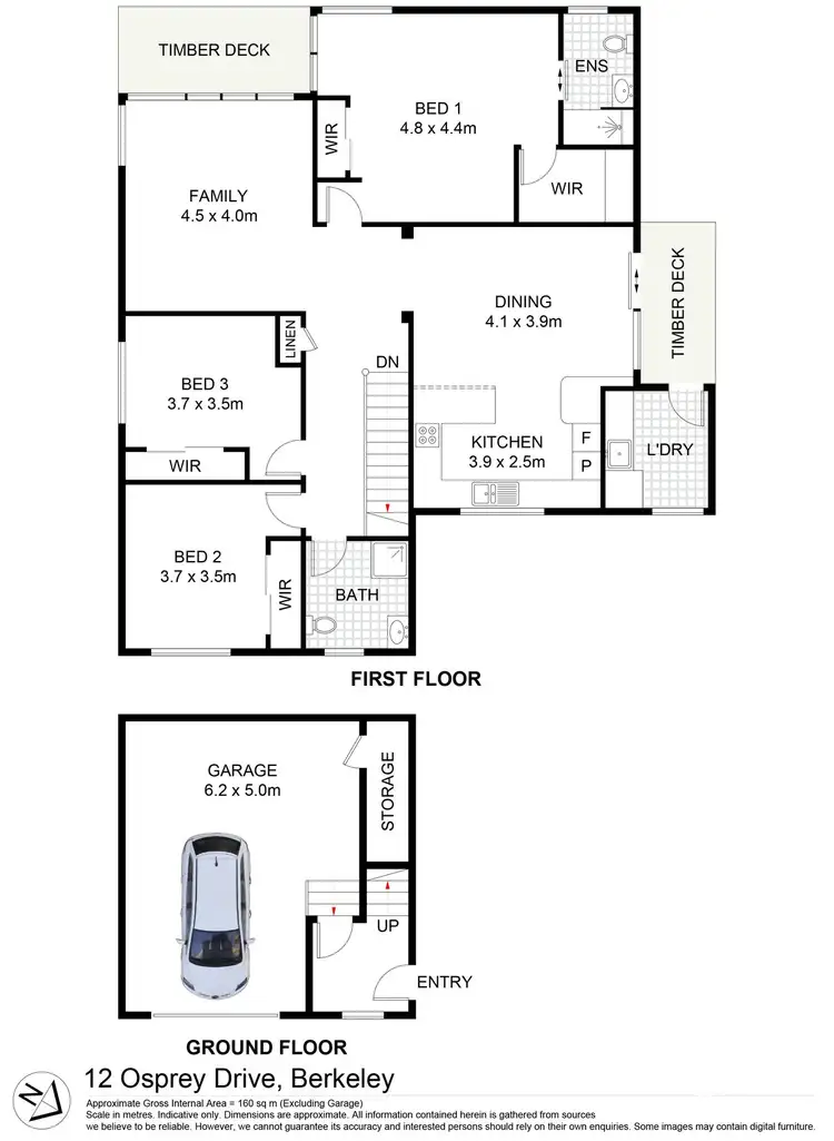Floorplan of Homely house listing, 12 Osprey Drive, Berkeley NSW 2506