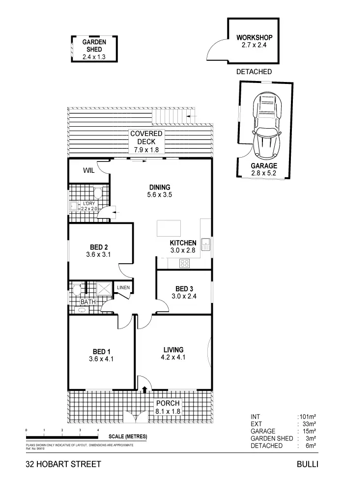 Floorplan of Homely house listing, 32 Hobart Street, Bulli NSW 2516