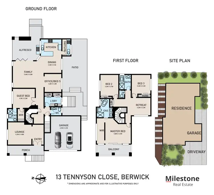 Floorplan of Homely house listing, 13 Tennyson Close, Berwick VIC 3806