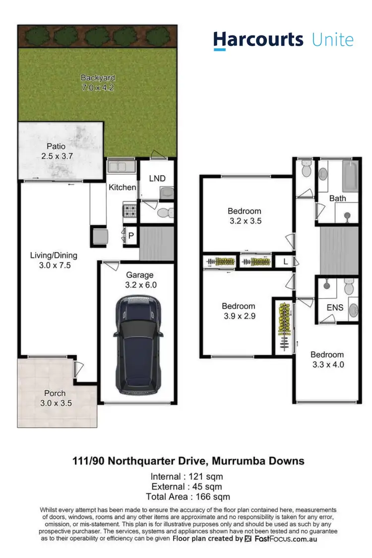 Floorplan of Homely townhouse listing, 111/90 Northquarter Drive, Murrumba Downs QLD 4503
