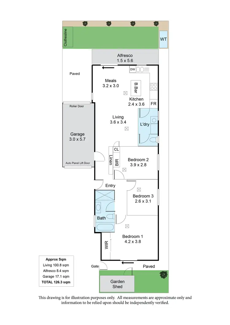 Floorplan of Homely house listing, 19b Beaumont Street, Clovelly Park SA 5042