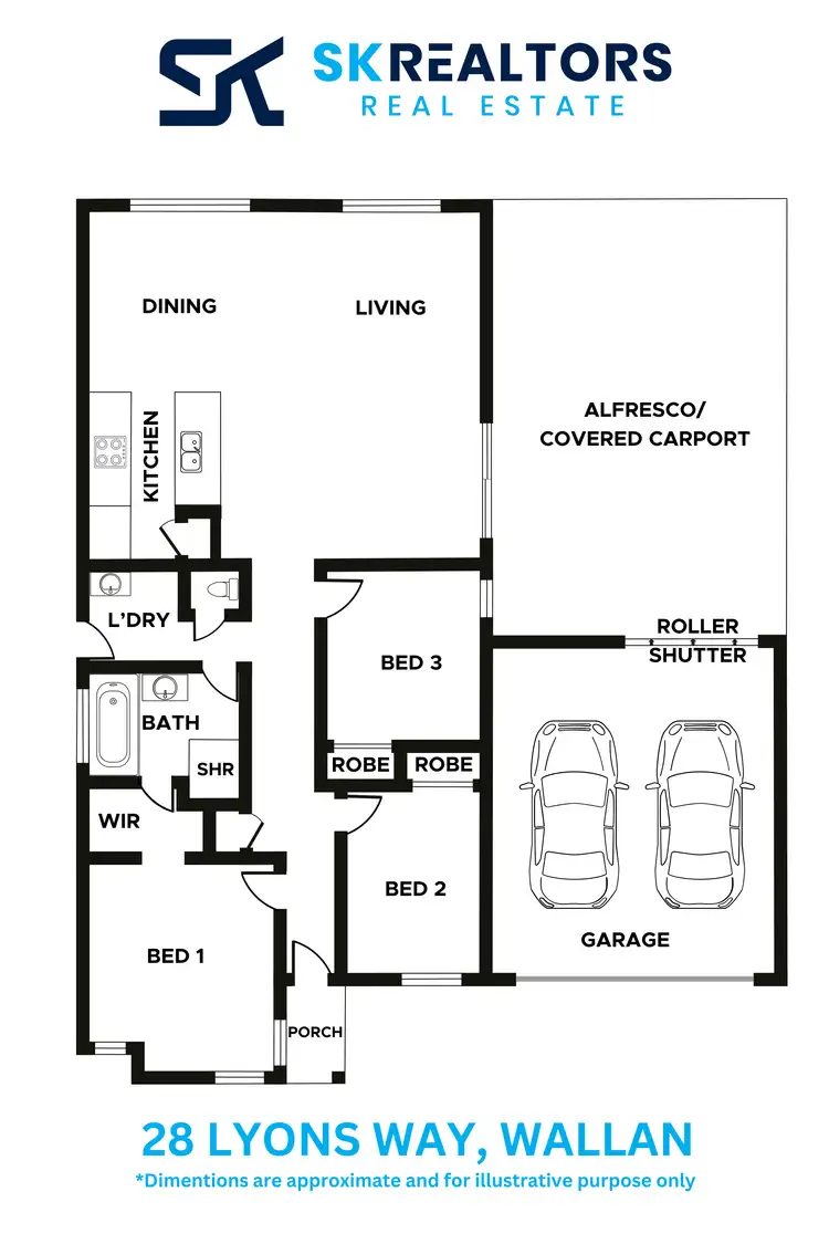 Floorplan of Homely house listing, 28 Lyons Way, Wallan VIC 3756