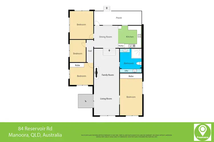 Floorplan of Homely house listing, 82 Reservoir Road, Manoora QLD 4870