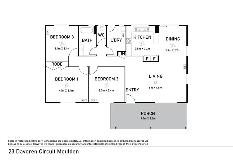 Floorplan of Homely house listing, 23 Davoren Circuit, Moulden NT 830